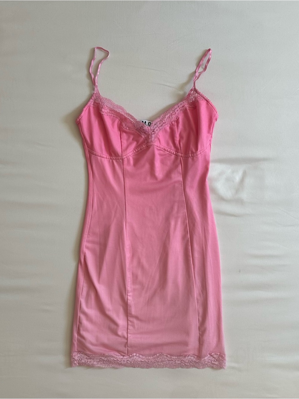 I.AM.GIA Pink Lace-Trim Slip